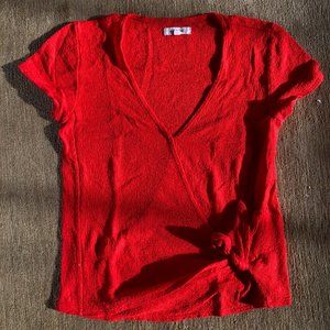 Madewell Terrycloth Wrap Shirt XS